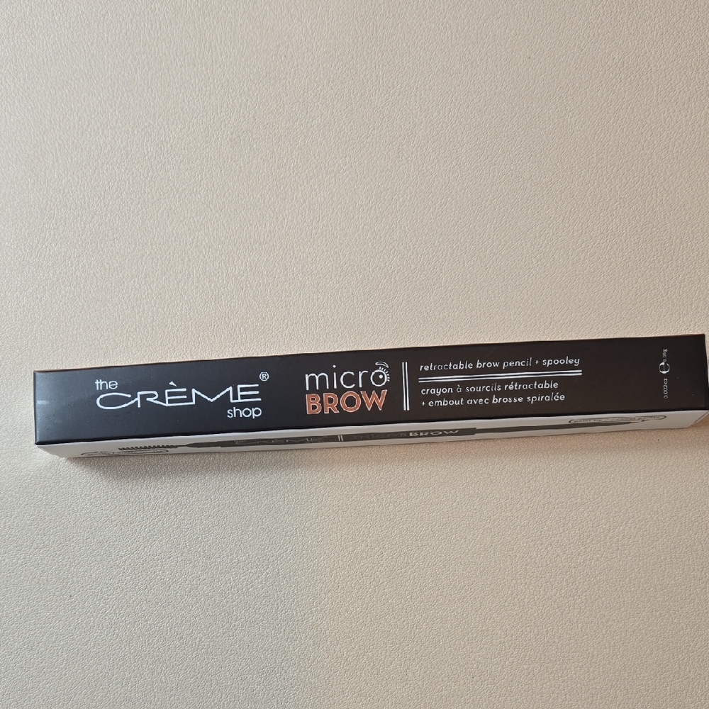 The Crème Shop Micro Brow Pencil - Black